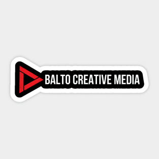 Balto Creative Media Horizontal White Sticker